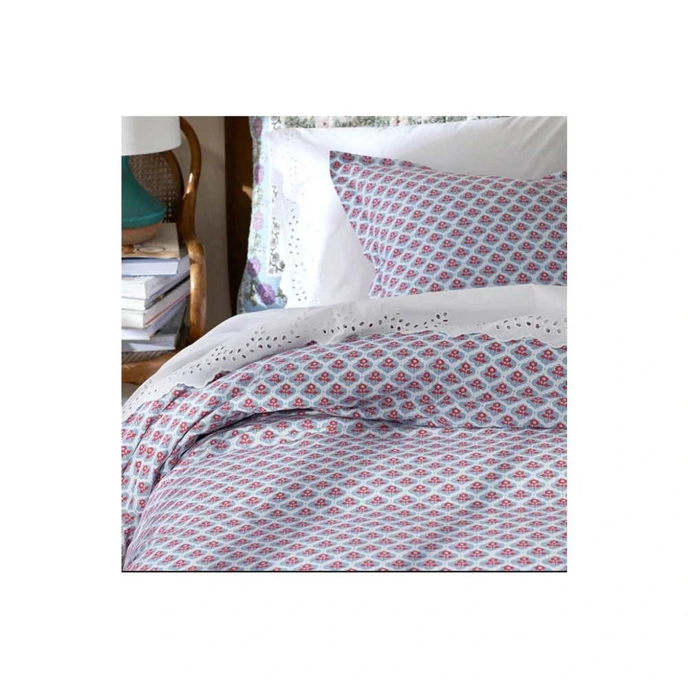 Company Store Mini Garden Block Euro Sham 26 In X 26 In NWT